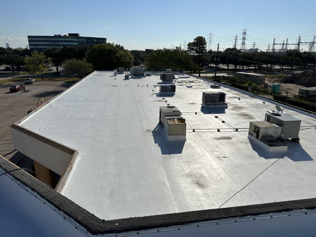Flat residential roofing